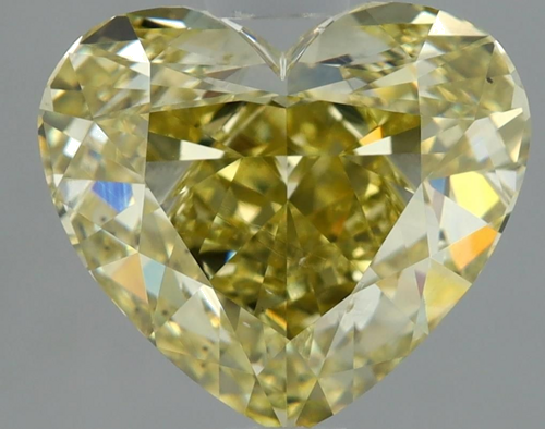 3.01 carat Fancy Brownish Greenish Yellow-VS2 Natūralus Heart Deimantas (1)
