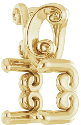 Pakabukas „Solitaire“ 14k yellow gold Round 4.4mm (2)