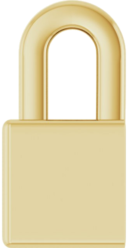 Pakabukas „Bezel-Set Solitaire“ 14k yellow gold Square 3mm (3)