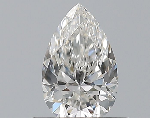 0.5 carat F-IF Natūralus Pear Deimantas (1)