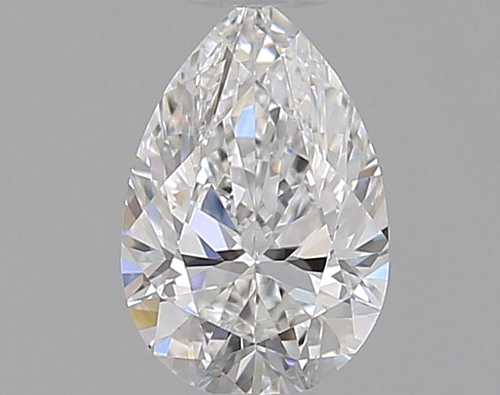 0.3 carat D-VVS2 Natūralus Pear Deimantas (1)