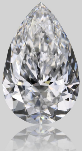1.2 carat D-VS1 Natūralus Pear Deimantas (1)