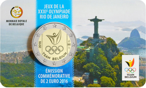 2016 Belgium Olympic games 2 euro coin (1)