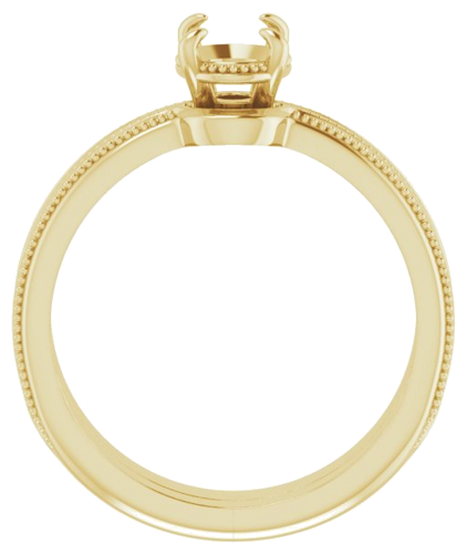 Sužadėtuvių Žiedas „Solitaire“ 585 Geltonojo Aukso Oval 8mm x 6mm (7)