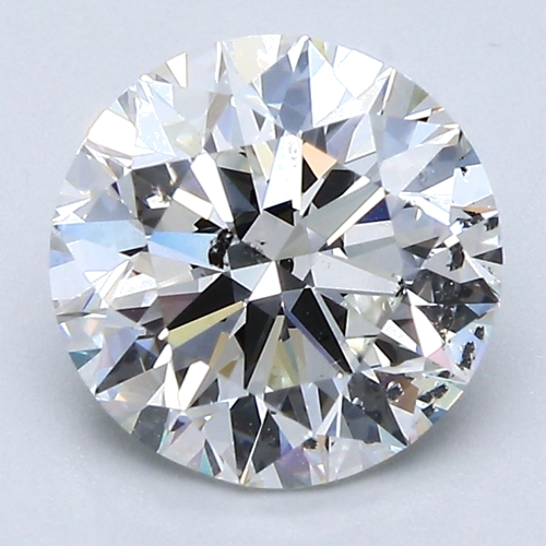 2.5 carat G-SI2 Excellent cut Natūralus Round Deimantas (1)