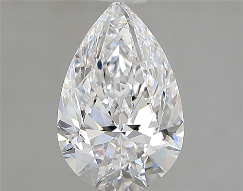 1.0 carat D-VVS1 Natūralus Pear Deimantas (1)