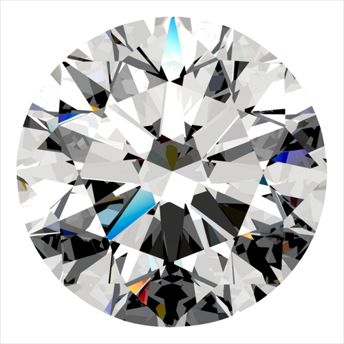 0.51 carat F-SI1 Excellent cut Natūralus Round Deimantas (1)