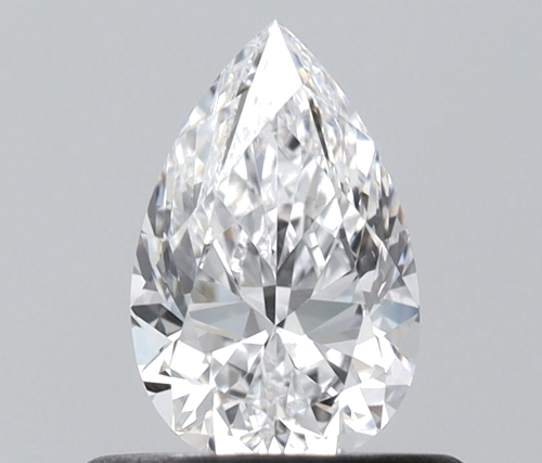 0.5 carat D-VS2 Natūralus Pear Deimantas (1)