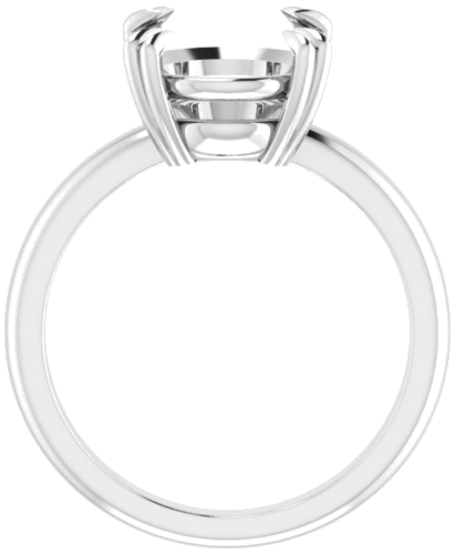 Sužadėtuvių Žiedas „Double Claw-Prong Solitaire“ 14k white gold Oval 12mm x 10mm (2)