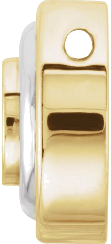 Pakabukas „Solitaire Slide“ 14k yellow/white gold Round 7.8mm (2)