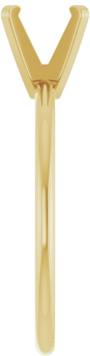 Sužadėtuvių Žiedas „Solitaire“ 14k yellow gold Round 6.5mm (4)