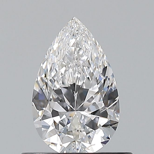 0.55 carat D-IF Natūralus Pear Deimantas (1)