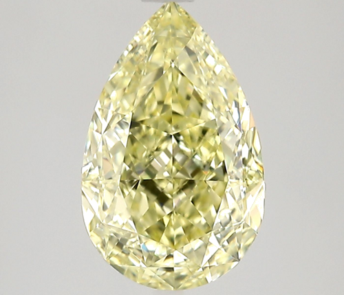 2.36 carat Fancy Light Yellow-VVS1 Natūralus Pear Deimantas (1)