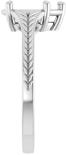 Sužadėtuvių Žiedas „Solitaire“ 14k white gold Pear 8mm x 5mm (4)