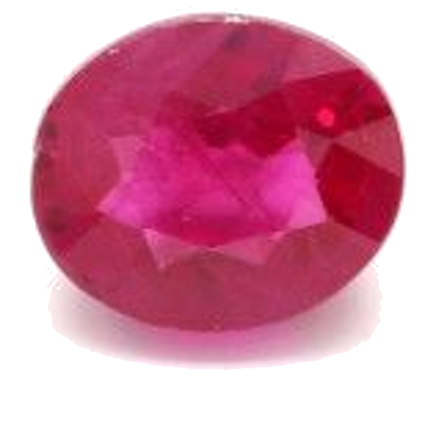 0.45 carat RED BRILLIANTSTEP cut Oval Rubinas (1)