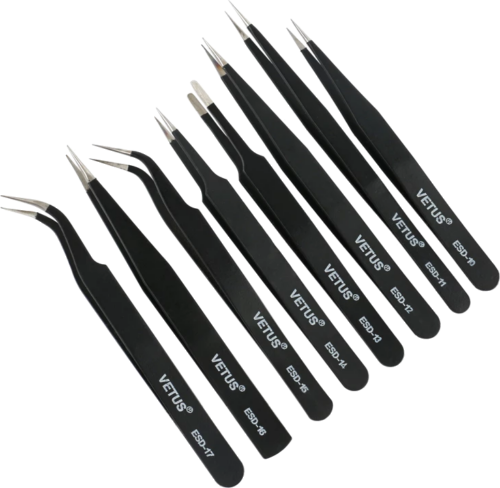 Anti-static jewellery tweezers (for setting diamonds, beads, etc.) (1)