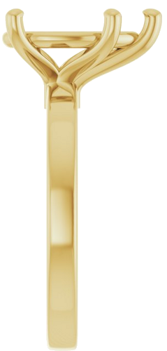 Sužadėtuvių Žiedas „Solitaire“ 14k yellow gold Pear 12mm x 7.5mm (4)