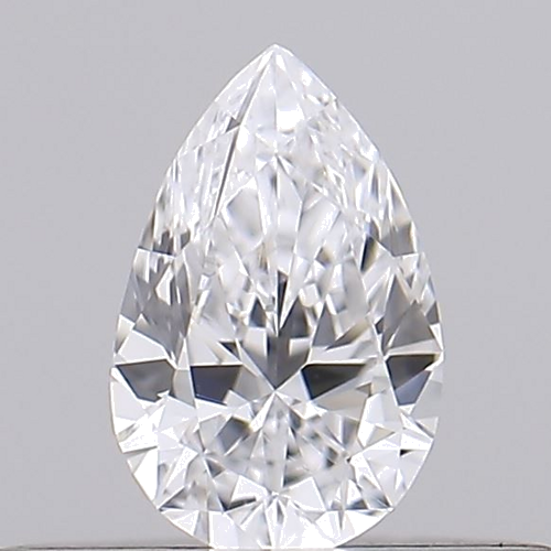 0.18 carat D-VVS1 Natūralus Pear Deimantas (1)