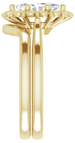 Sužadėtuvių Žiedas „Solitaire“ 14k yellow gold Marquise 9mm x 4.5mm (9)