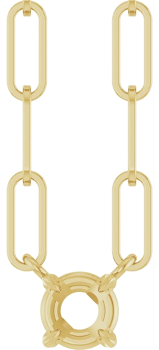 Pakabukas „Solitaire Claw-Prong“ 14k yellow gold Round 4mm (1)