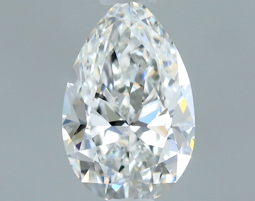 0.5 carat F-VVS2 Natūralus Pear Deimantas (1)