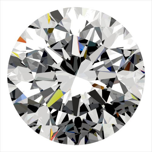 0.4 carat H-VS2 Very Good cut Natūralus Round Deimantas (1)
