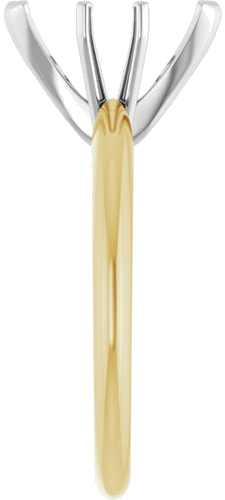 Sužadėtuvių Žiedas „V-End Solitaire“ 585 Baltojo Ir Geltonojo Aukso Marquise 11mm x 5.3mm (4)