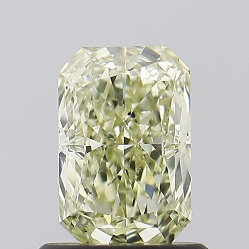 1.0 carat Fancy Light Greenish Yellow-VS2 Natūralus Radiant Deimantas (1)