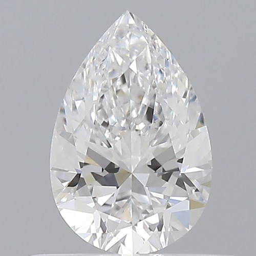 0.5 carat D-VVS2 Natūralus Pear Deimantas (1)