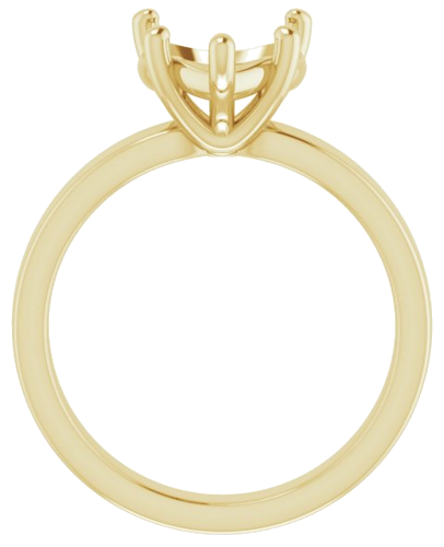Sužadėtuvių Žiedas „Solitaire“ 14k yellow gold Heart 9mm (2)