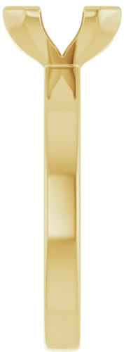 Sužadėtuvių Žiedas „Half-Bezel Solitaire“ 14k yellow gold Emerald 9mm x 7mm (4)