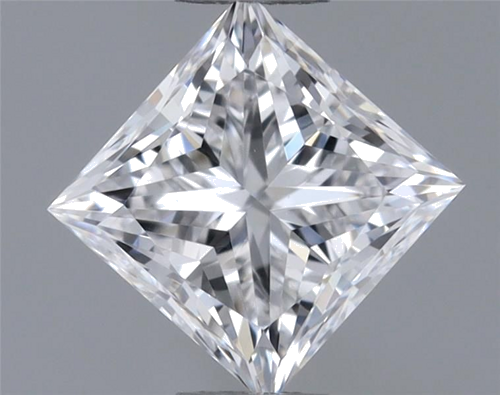 0.4 carat D-VVS2 Natūralus Princess Deimantas (1)