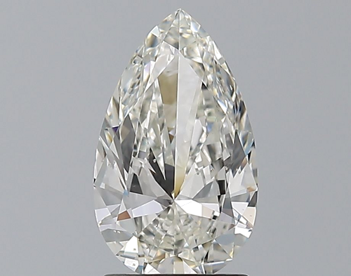 1.6 carat H-SI1 Natūralus Pear Deimantas (1)