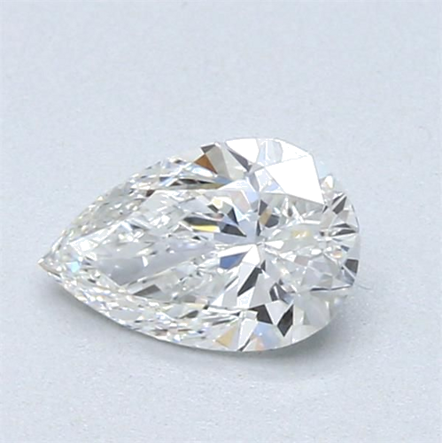 0.6 carat F-VVS2 Natūralus Pear Deimantas (1)