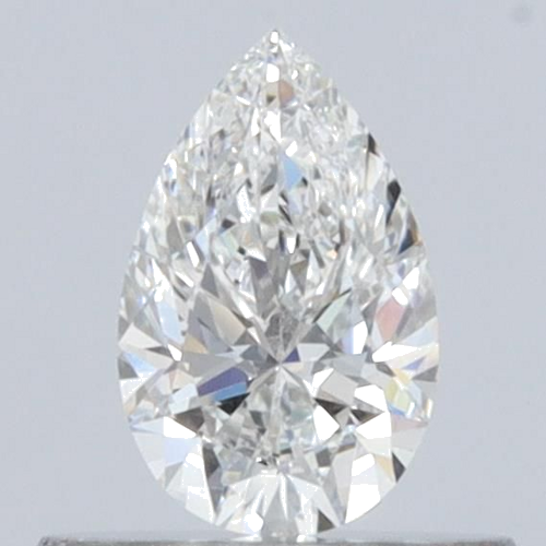 0.3 carat F-VVS2 Natūralus Pear Deimantas (1)