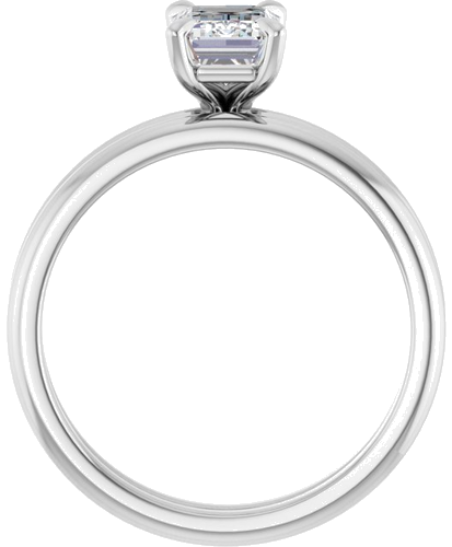 Sužadėtuvių Žiedas „Solitaire“ 925 Sidabro Emerald 7mm x 5mm (7)