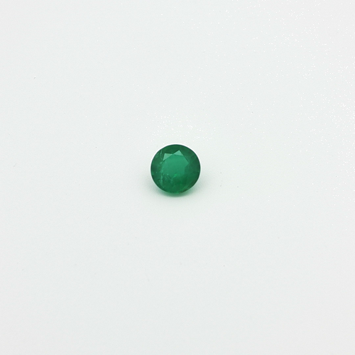 0.59 carat GREEN Round Smaragdas (1)