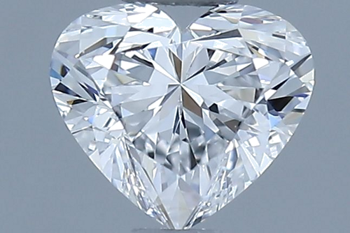 0.53 carat D-VVS2 Natūralus Heart Deimantas (1)