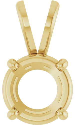 Pakabukas „Round 4-Prong Basket“ 18k yellow gold Round 6.5mm (1)