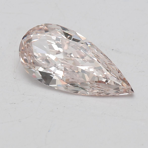 1.24 carat Fancy Light Pinkish Brown-VS1 Natūralus Pear Deimantas (1)