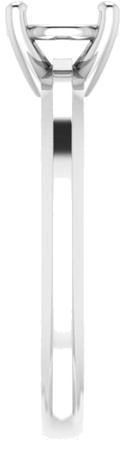 Continuum Sterling Silver 6.5 mm Round Solitaire Engagement Ring Mounting (4)