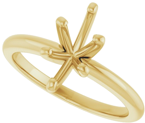 14K Yellow  10x5 mm Marquise Solitaire Engagement Ring Mounting (5)
