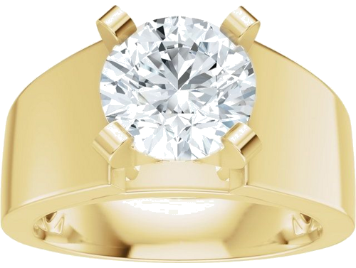 Sužadėtuvių Žiedas „Solitaire Cathedral-Style“ 14k yellow gold Round 8mm (8)