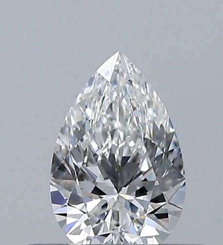 0.34 carat F-VVS2 Natūralus Pear Deimantas (1)