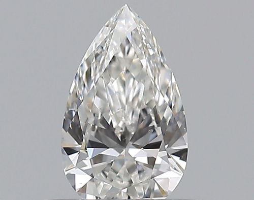 0.36 carat F-SI1 Natūralus Pear Deimantas (1)