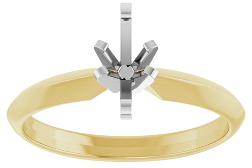 14K Yellow White 7x4 mm Marquise Solitaire Engagement Ring Mounting (3)
