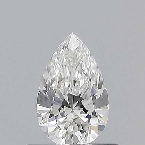 0.5 carat F-VVS2 Natūralus Pear Deimantas (1)