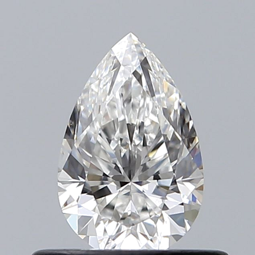 0.51 carat F-VVS2 Natūralus Pear Deimantas (1)