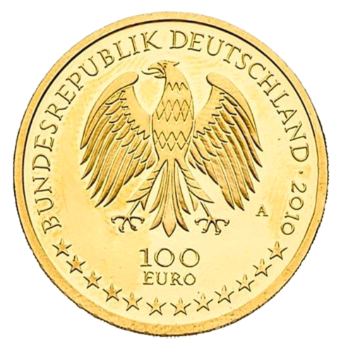 100 евро ЮНЕСКО 2010 Германия золотая монета (2)