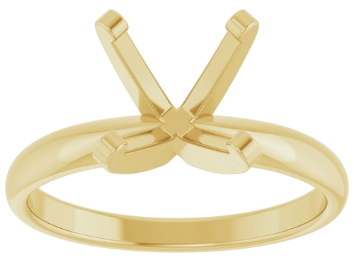 Sužadėtuvių Žiedas „Solitaire“ 14k yellow gold Square 6.5mm (3)